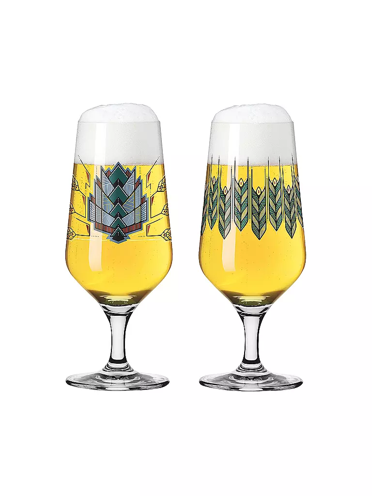 RITZENHOFF | Bierglas 2er Set Brauchzeit Andreas Preis 2023 | hellblau