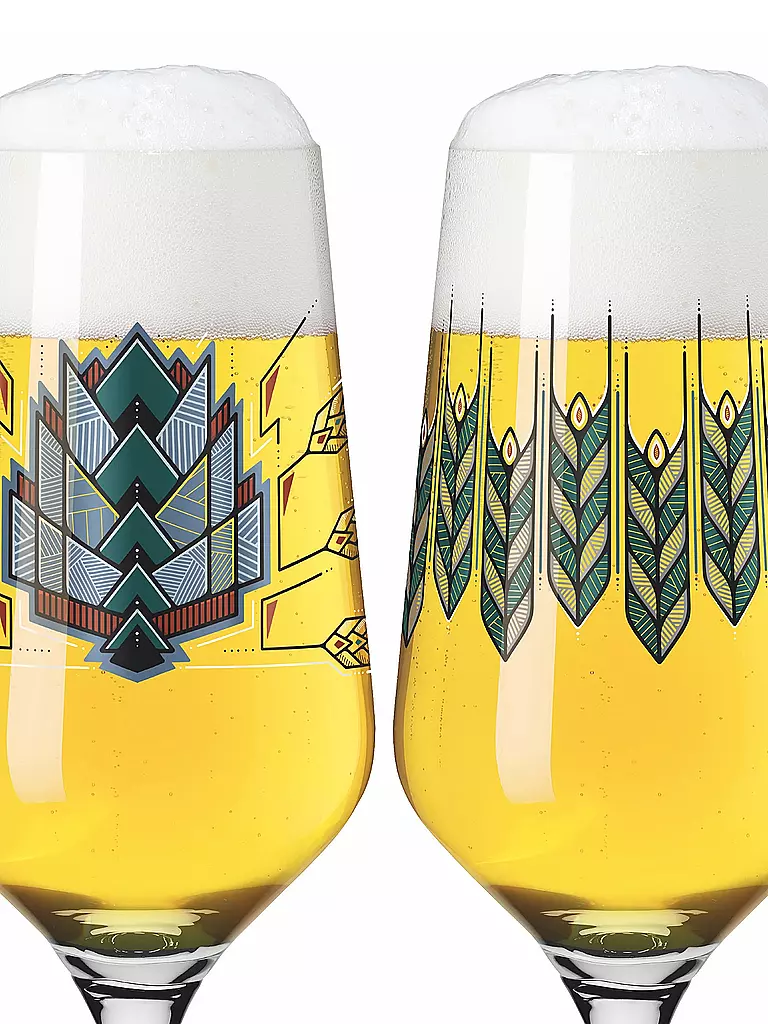 RITZENHOFF | Bierglas 2er Set Brauchzeit Andreas Preis 2023 | hellblau