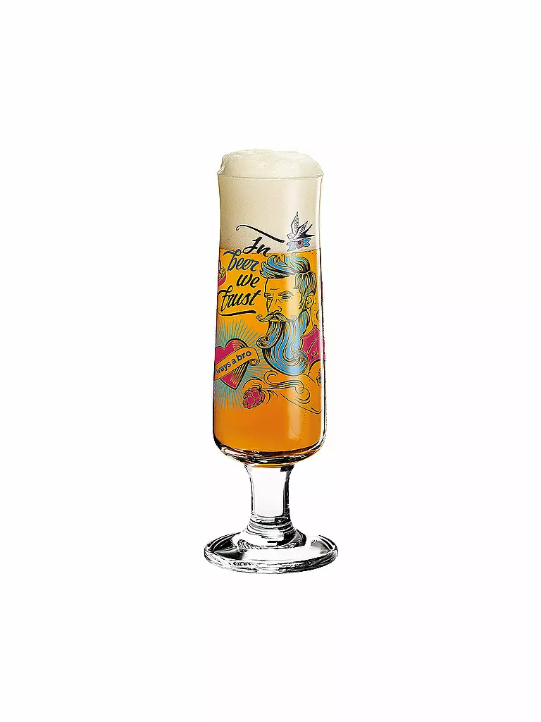 RITZENHOFF | Bierglas 4er Set Pils Werner Bohr | bunt