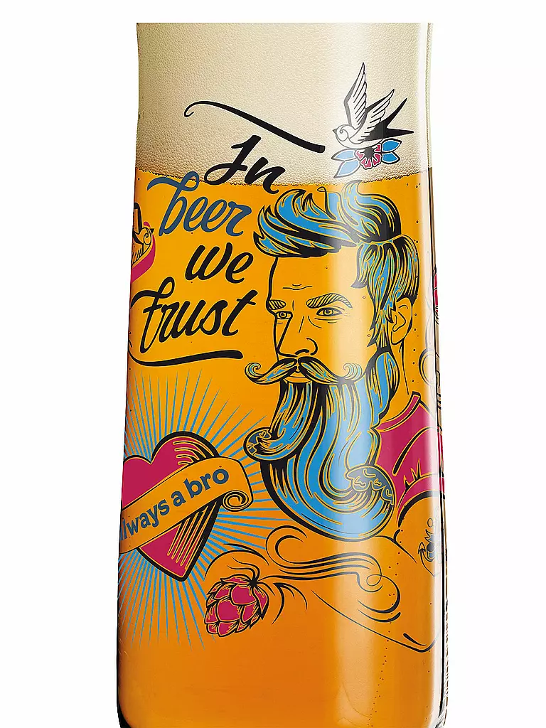 RITZENHOFF | Bierglas 4er Set Pils Werner Bohr | bunt