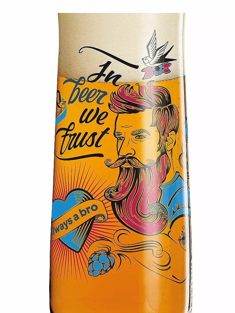 RITZENHOFF | Bierglas 4er Set Pils Werner Bohr | bunt