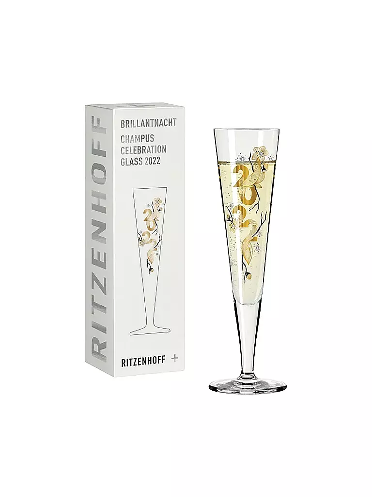 RITZENHOFF | Brillantnacht Champusglas 2022 Celebration | gold