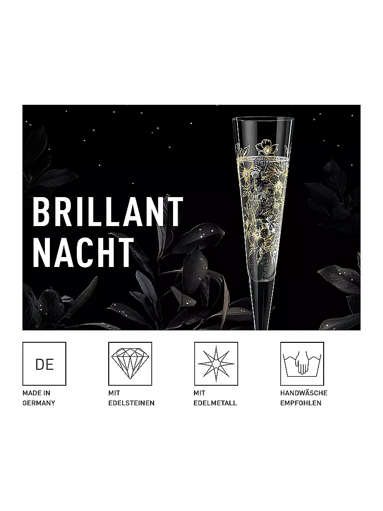 RITZENHOFF | Champagnerglas Brillantnacht 2023 Celebration | gold