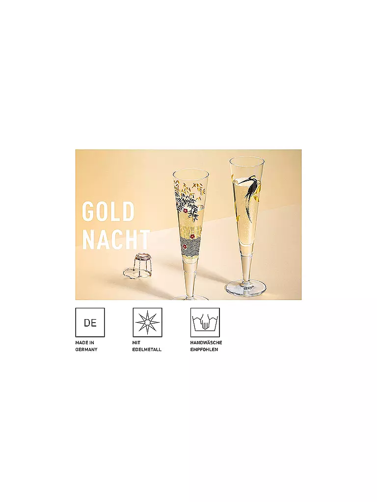 RITZENHOFF | Champagnerglas Goldnacht 2022 #19  | gold