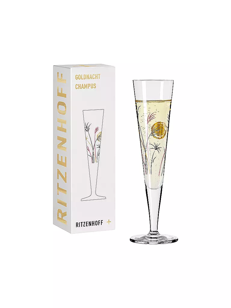 RITZENHOFF | Champagnerglas Goldnacht Champus #13 Rachel Hoshino 2021 | gold