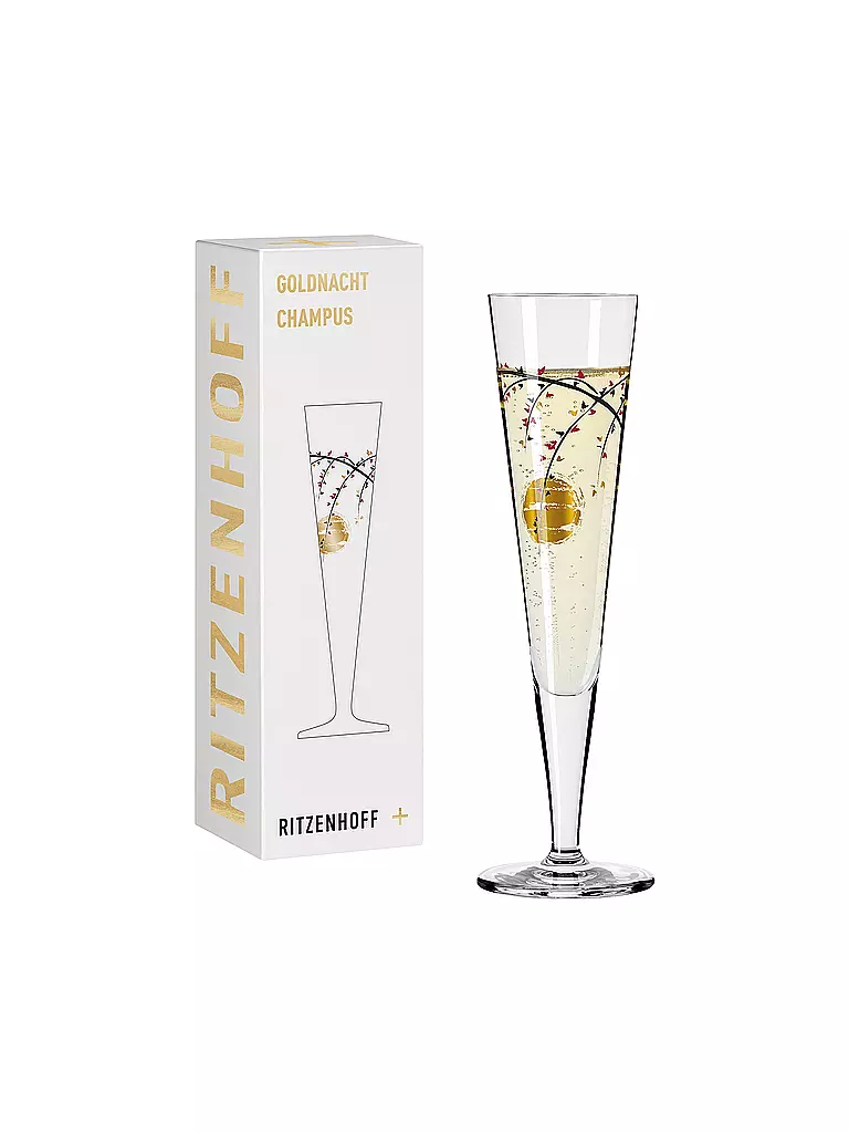 RITZENHOFF | Champagnerglas Goldnacht Champus #14 Rachel Hoshino 2021 | gold