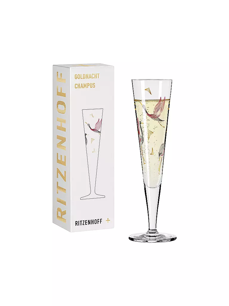 RITZENHOFF | Champagnerglas Goldnacht Champus #15 Christine Kordes 2021  | gold