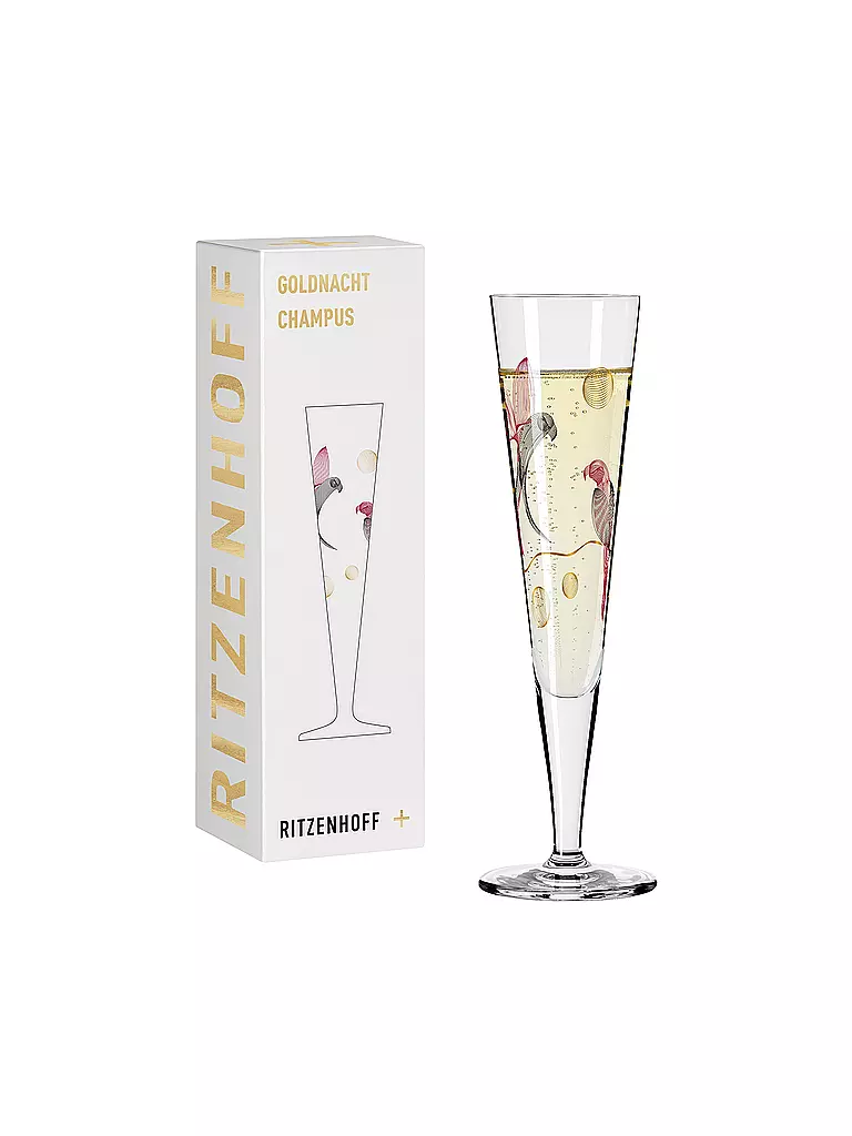 RITZENHOFF | Champagnerglas Goldnacht Champus #16 Christine Kordes 2021  | gold