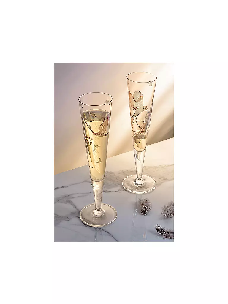 RITZENHOFF | Champagnerglas Goldnacht Champus #16 Christine Kordes 2021  | gold