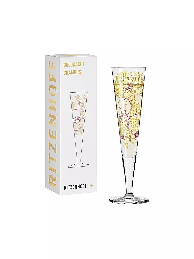 RITZENHOFF | Champagnerglas Goldnacht Champus #31 Maggie Enterrios 2023 | gold