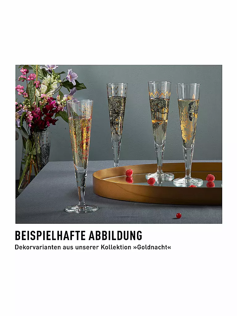 RITZENHOFF | Champagnerglas Goldnacht Champus #32 Maggie Enterrios 2023 | gold