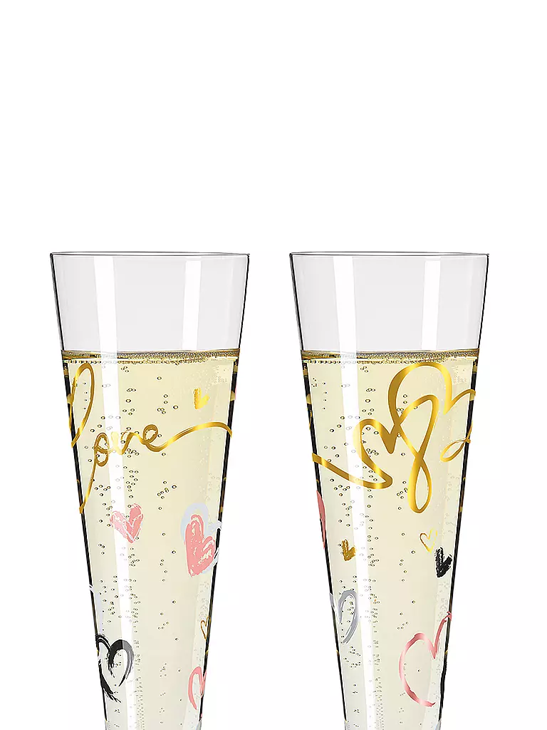 RITZENHOFF | Champagnerglas Set 2er GOLDNACHT  | gold