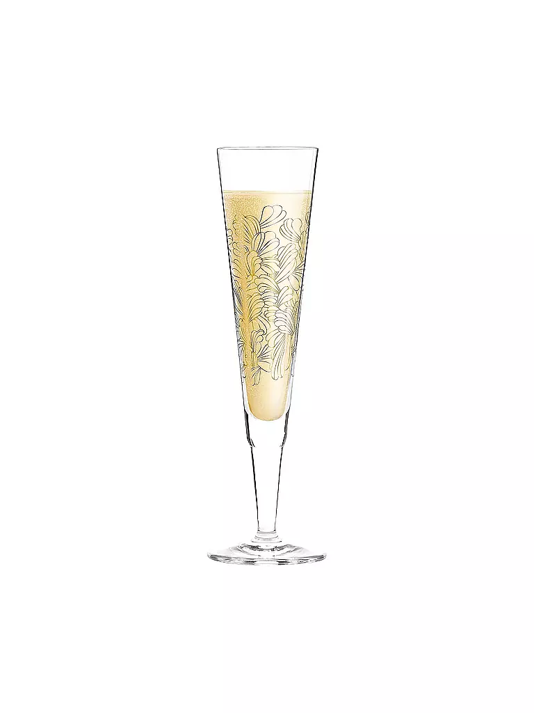 RITZENHOFF | Champus Champagnerglas von Lenka Kühnertova (Blossoms) | gold