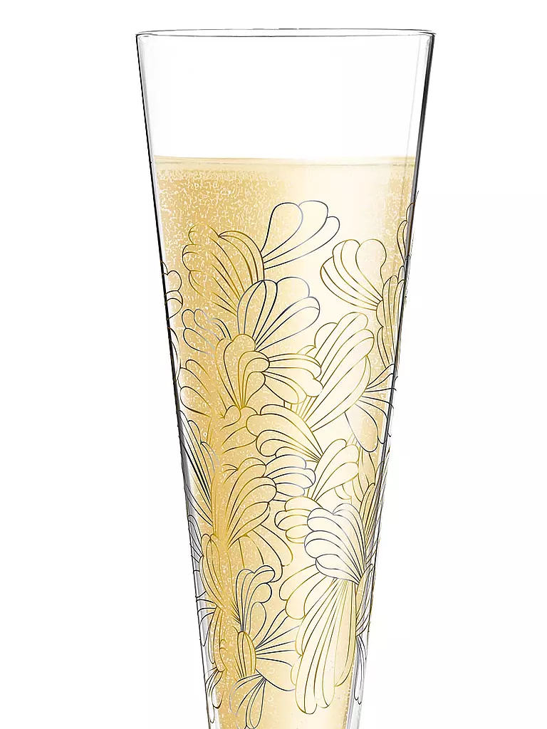 RITZENHOFF | Champus Champagnerglas von Lenka Kühnertova (Blossoms) | gold