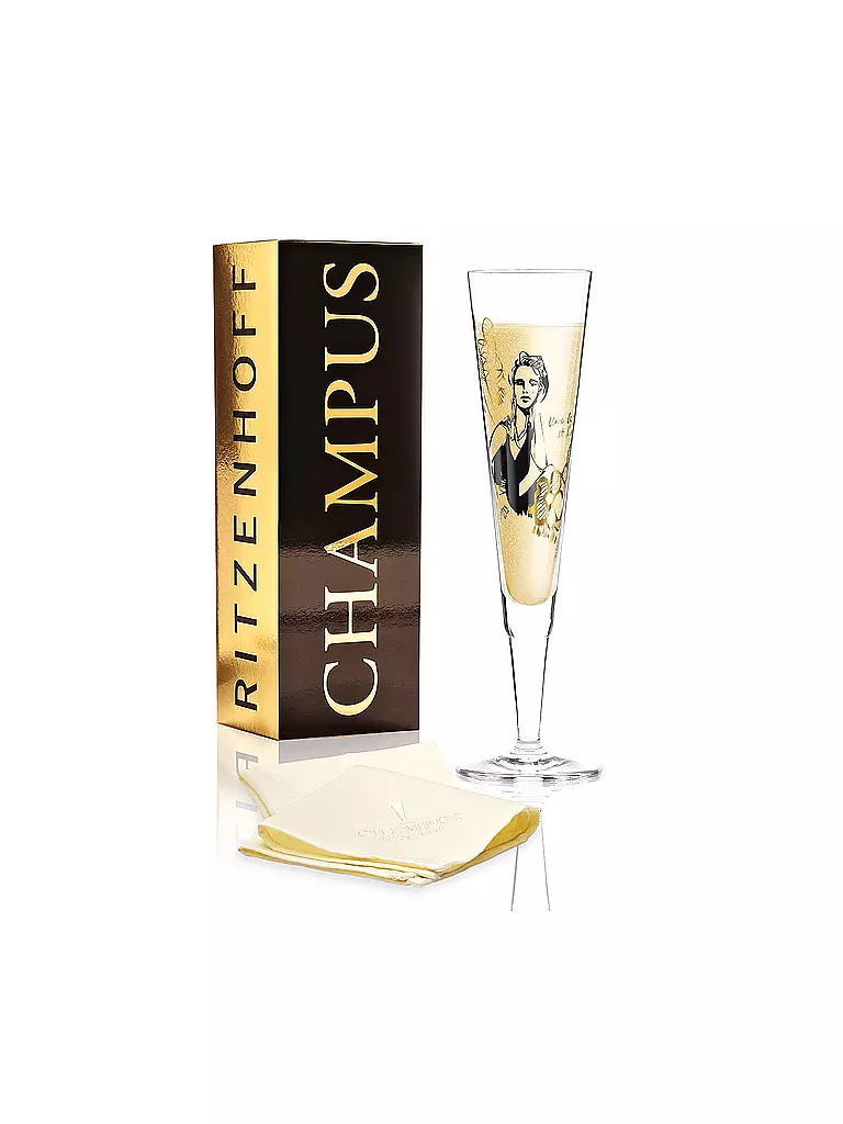 RITZENHOFF | Champus Champagnerglas von Peter Pichler (La Parisienne) | gold