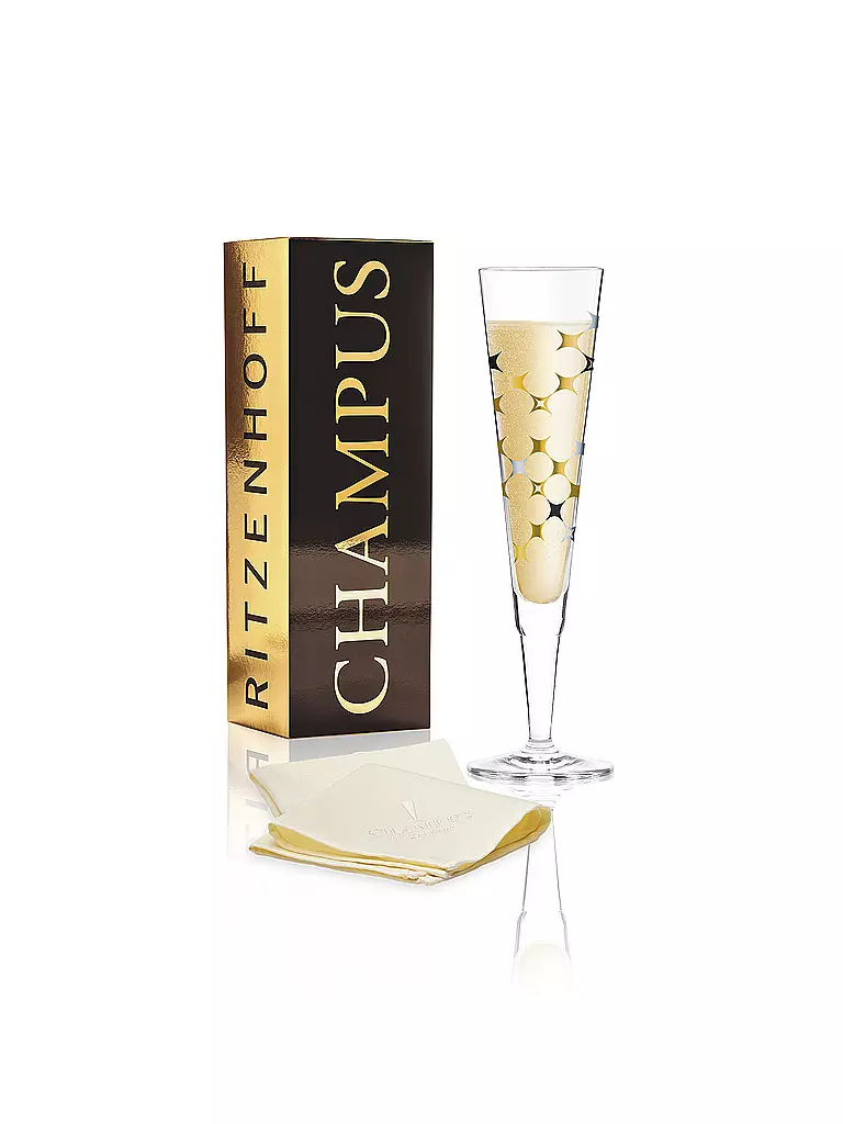 RITZENHOFF | Champus Design - Champagnerglas -  Esser Design Sparkle (Herbst 2018) 1070260 | gold