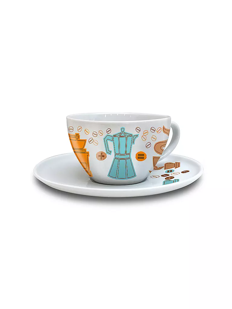 RITZENHOFF | Coffee Love Design Cappuccinotasse mit Untertasse - Thomas Marutschke | bunt