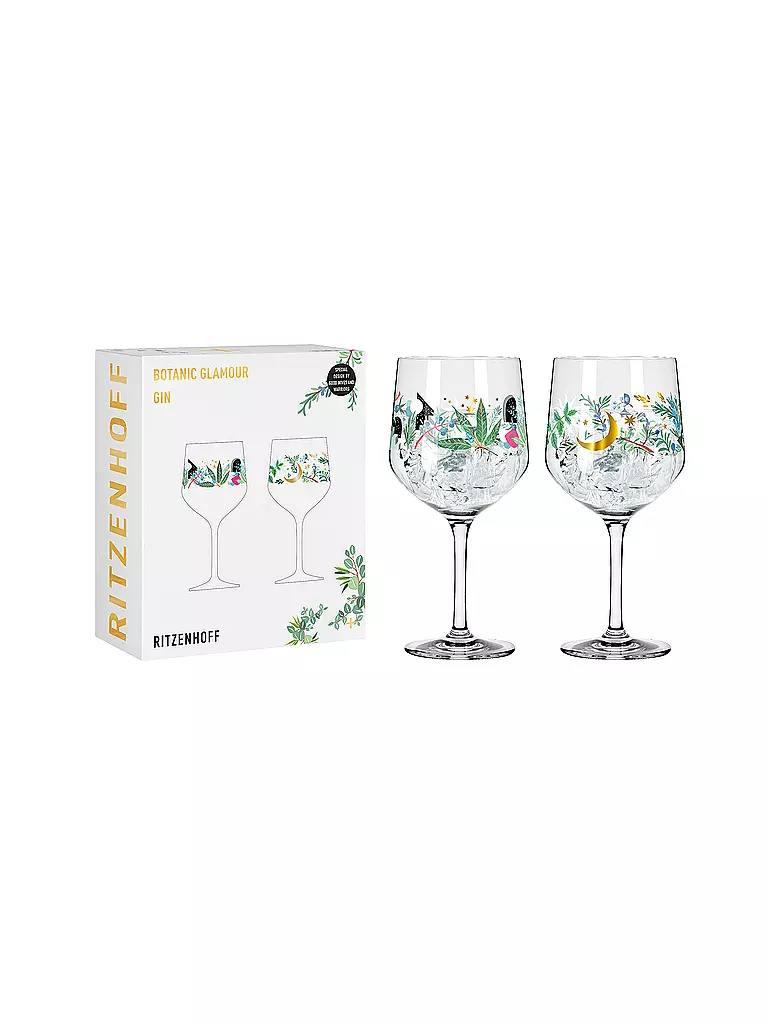 RITZENHOFF | Gin Glas 2-er Set BOTANIC GLAMOUR #7 #8 Good Wives | bunt