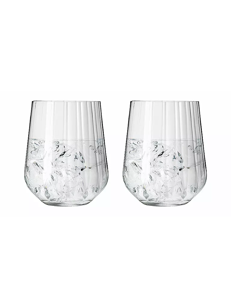 RITZENHOFF | Gin Tonic Glas Tumbler 2er Set Sternschliff  | bunt