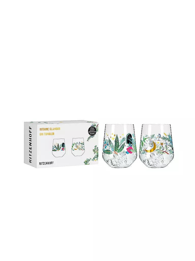 RITZENHOFF | Gin Tumbler 2-er Set BOTANIC GLAMOUR #7 #8 Good Wives | bunt