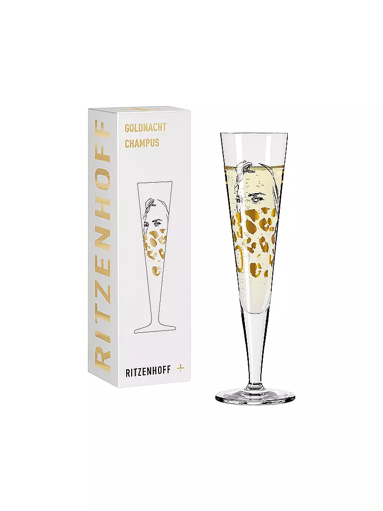 RITZENHOFF | Goldnacht Champus Champagnerglas #11 Peter Pichler 2020  | gold