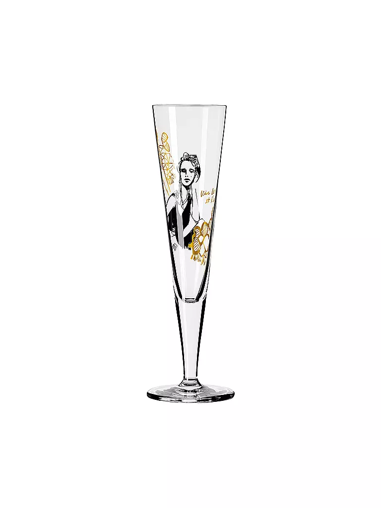 RITZENHOFF | Goldnacht Champus Champagnerglas #12 Peter Pichler 2020  | gold