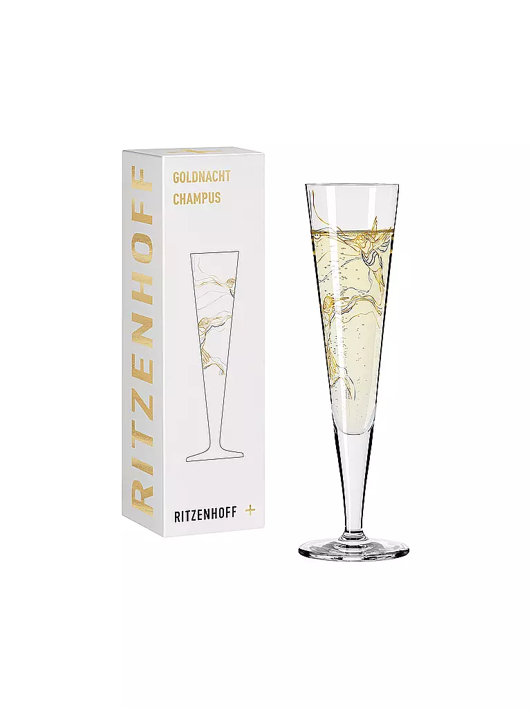 RITZENHOFF | Goldnacht Champus Champagnerglas #8 Marvin Benzoni 2020  | gold