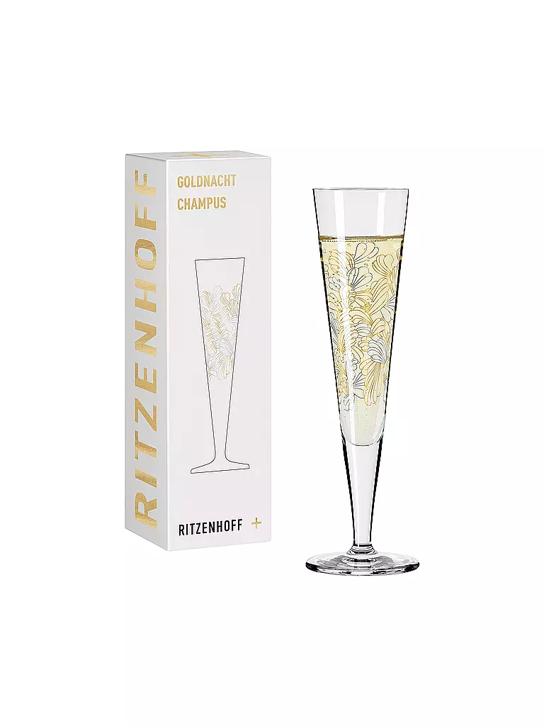 RITZENHOFF | Goldnacht Champus Champagnerglas #9 Lenka Kühnertova 2020  | gold