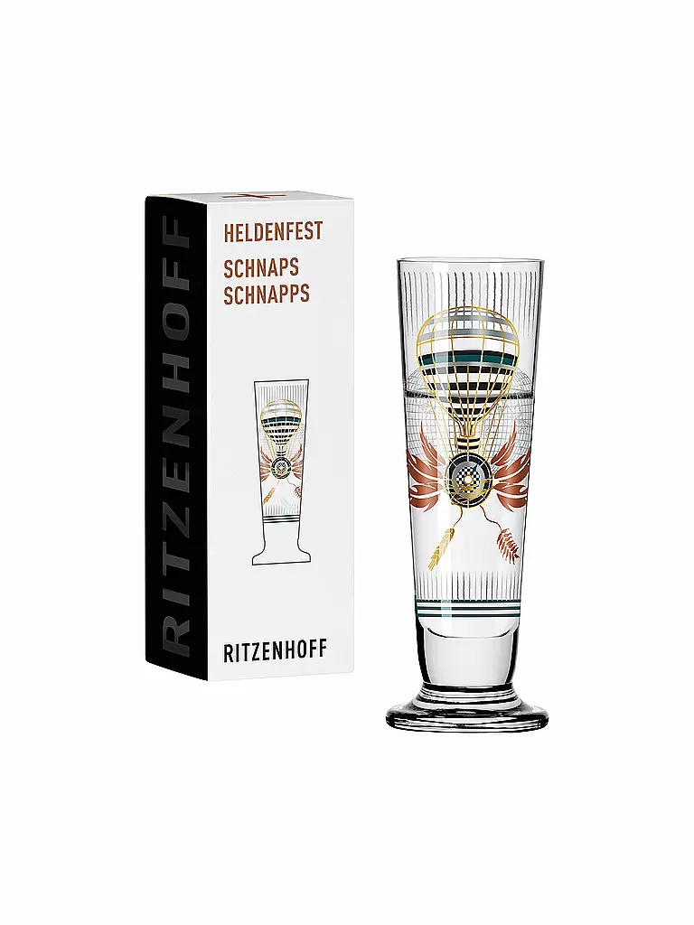 RITZENHOFF | Heldenfest Schnapsglas #1 Petra Mohr 2016 | bunt