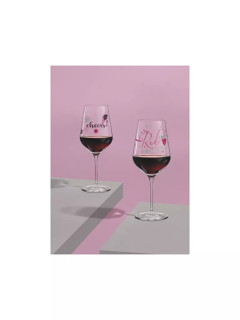 RITZENHOFF | Herzkristall Rotweinglas #6 Kathrin Stockebrand 2018 | rot