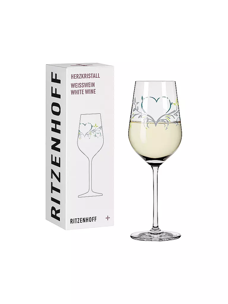 RITZENHOFF | Herzkristall Weissweinglas #1 Dorian Kurz 2014 | weiß