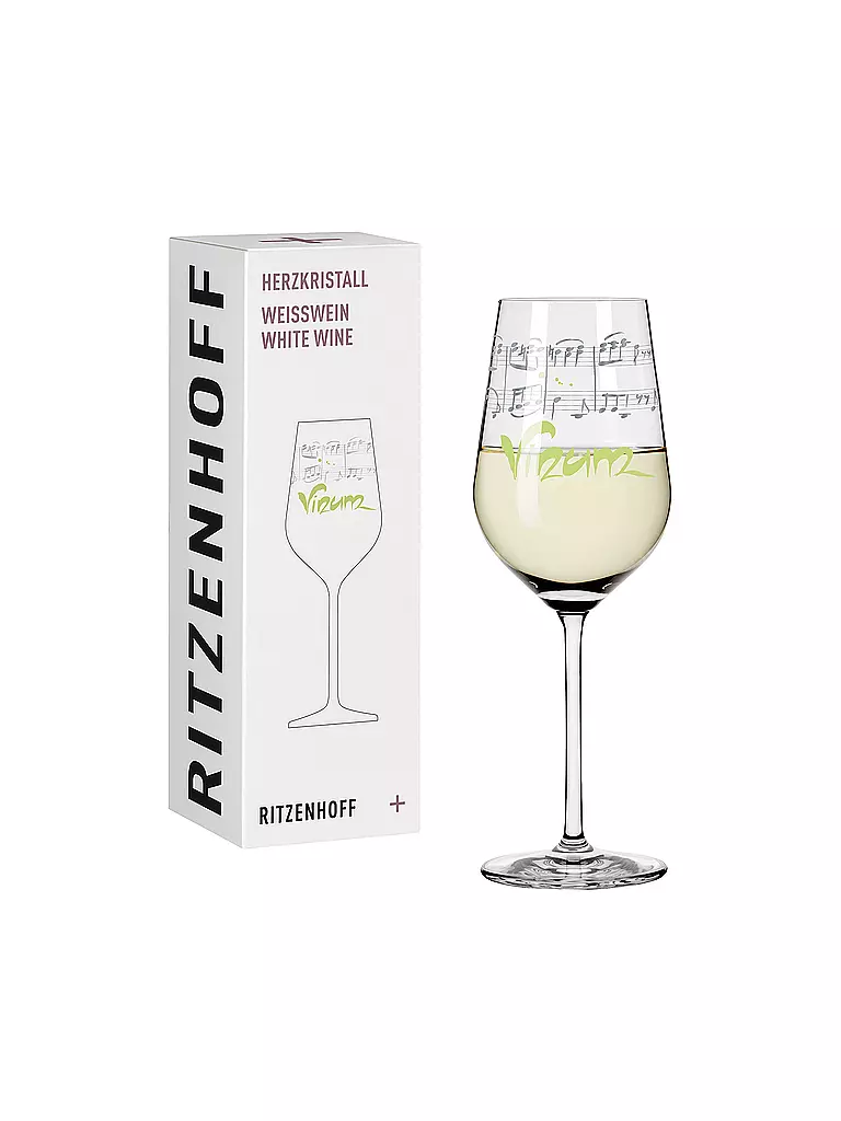 RITZENHOFF | Herzkristall Weissweinglas #3 Annett Wurm 2015 | weiß