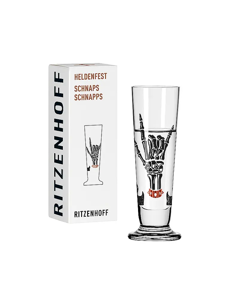 RITZENHOFF | Schnapsglas Heldenfest  #18 / 12 40ml Sprenger-Piper | Bunt