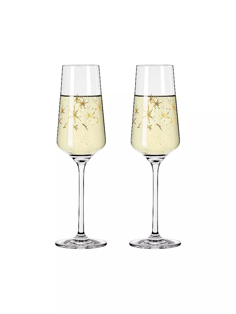 RITZENHOFF | Sektglas 2er Set Sterne CELEBRATION DELUXE 003 | gold