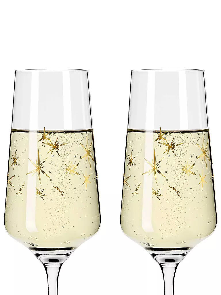 RITZENHOFF | Sektglas 2er Set Sterne CELEBRATION DELUXE 003 | gold