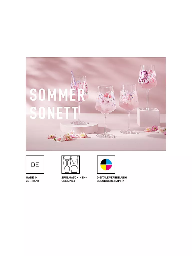 RITZENHOFF | Sommersonett Aperitifglas 2er Set #15 #16 Tage 2024 | rosa