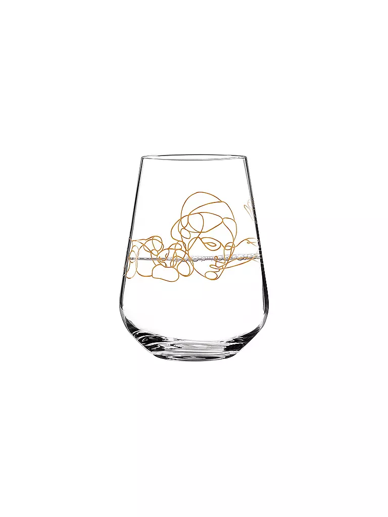 RITZENHOFF | Wasserglas-Set von Burkhard Neie (Dionysos & Pan / Zeus & Semele) | gold