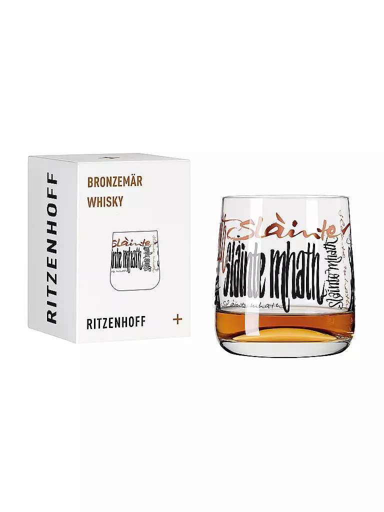 RITZENHOFF | Whiskyglas Bronzemär Claus Dorsch 2017 | schwarz