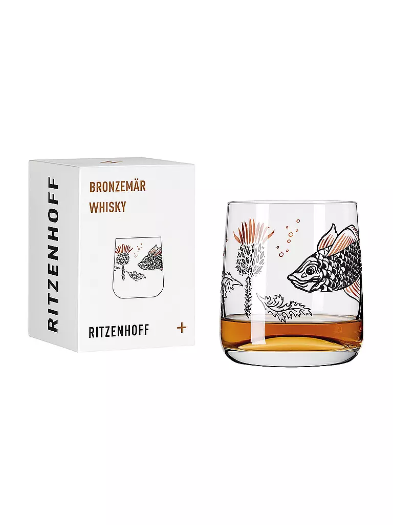 RITZENHOFF | Whiskyglas Bronzemär Olaf Hajek 2020 | schwarz
