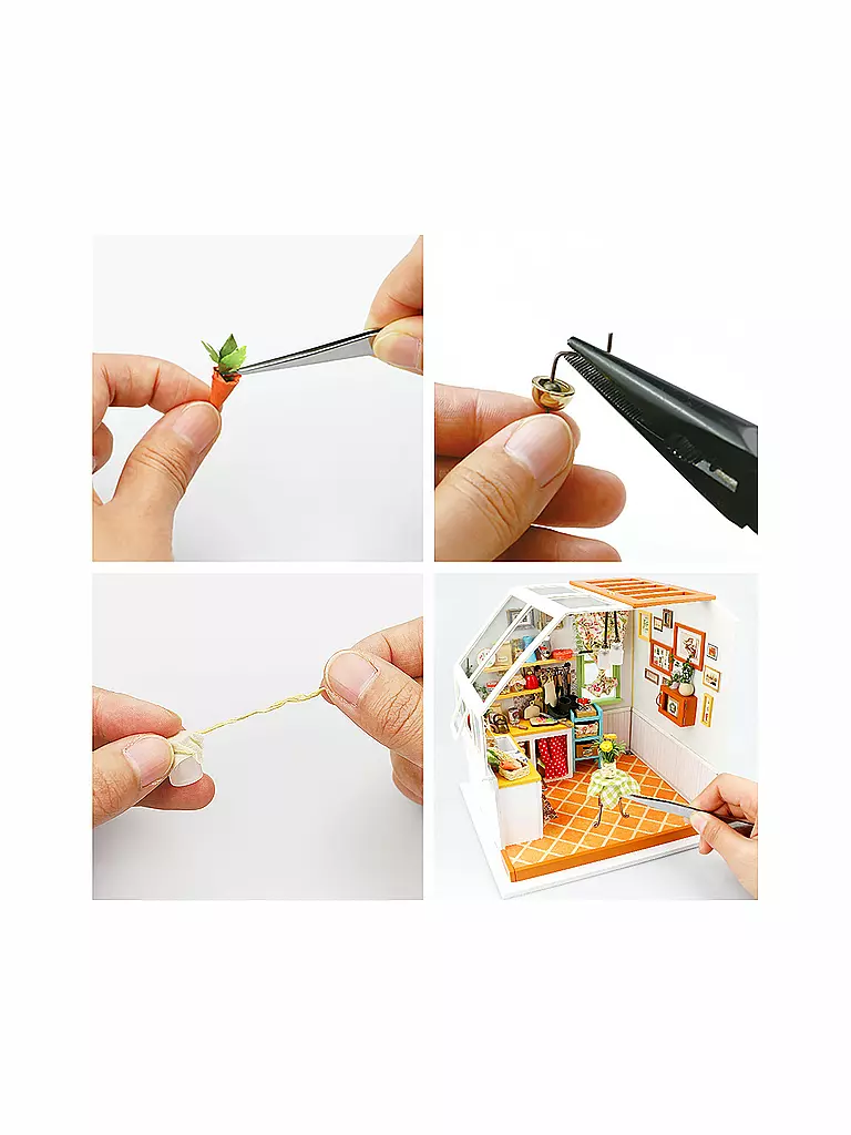 ROBOTIME | 3D Konstruktion - Jason's Kitchen DG105 Cookery DIY Miniature Kit | keine Farbe