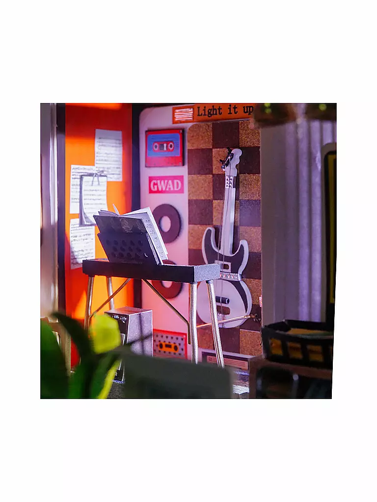 ROBOTIME | 3D Konstruktion - Kevin's Studio DG13 DIY Miniature Dollhouse Music Studio | keine Farbe