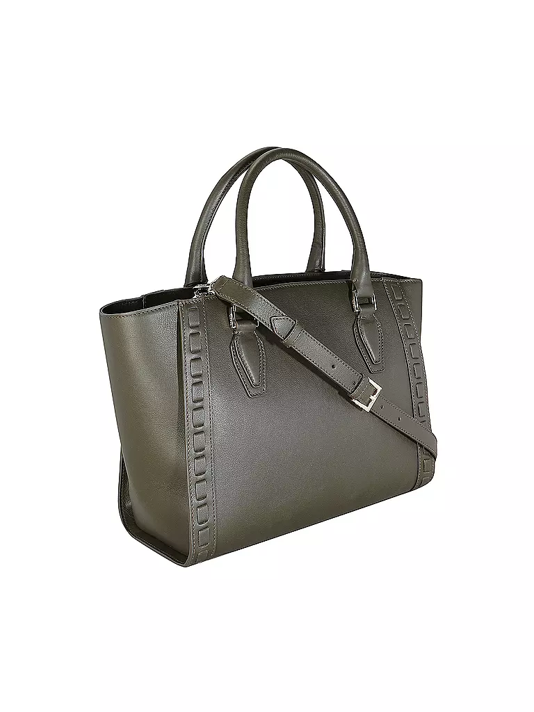 ROECKL | Ledertasche - Henkeltasche MATHILDE Medium | olive