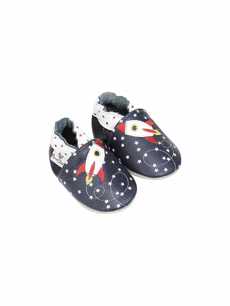 ROSE ET CHOCOLAT | Baby Krabbelschuhe Rocket Star | blau