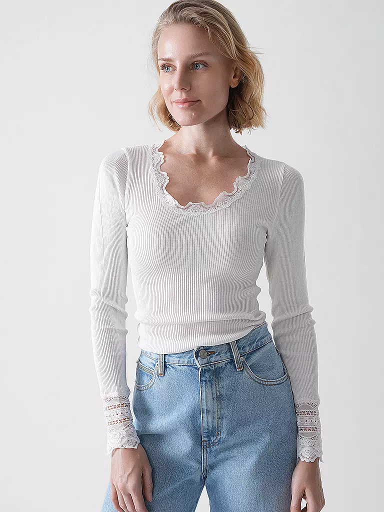 ROSEMUNDE | Langarmshirt  | weiss