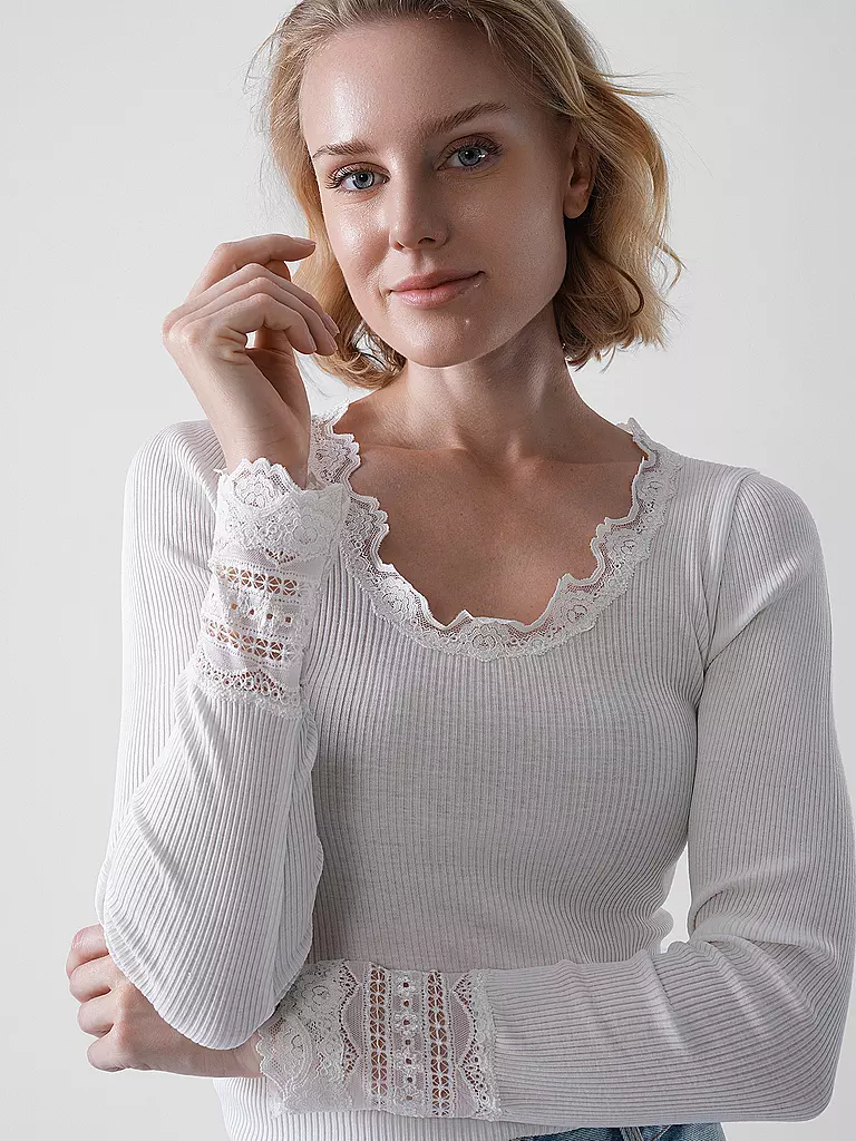 ROSEMUNDE | Langarmshirt  | weiss