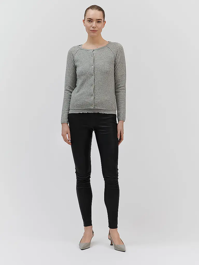 ROSEMUNDE | Strickjacke | hellgrau