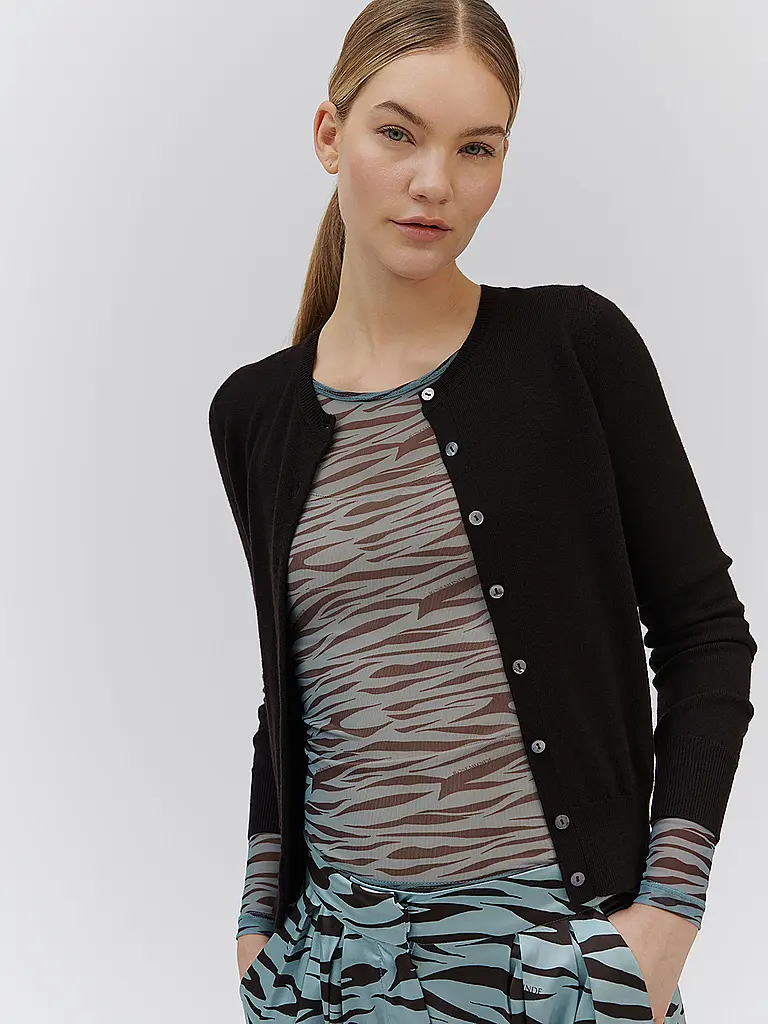 ROSEMUNDE | Strickjacke | schwarz