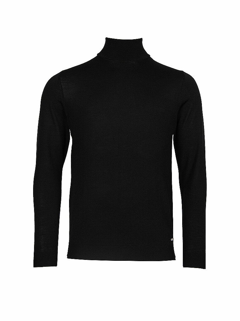 ROY ROBSON Rollkragenpullover schwarz | L