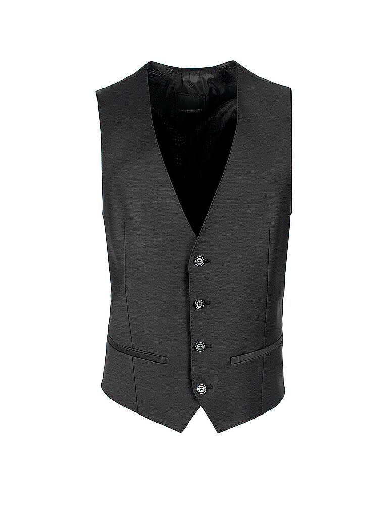 ROY ROBSON Anzugweste Slim Fit schwarz | 102