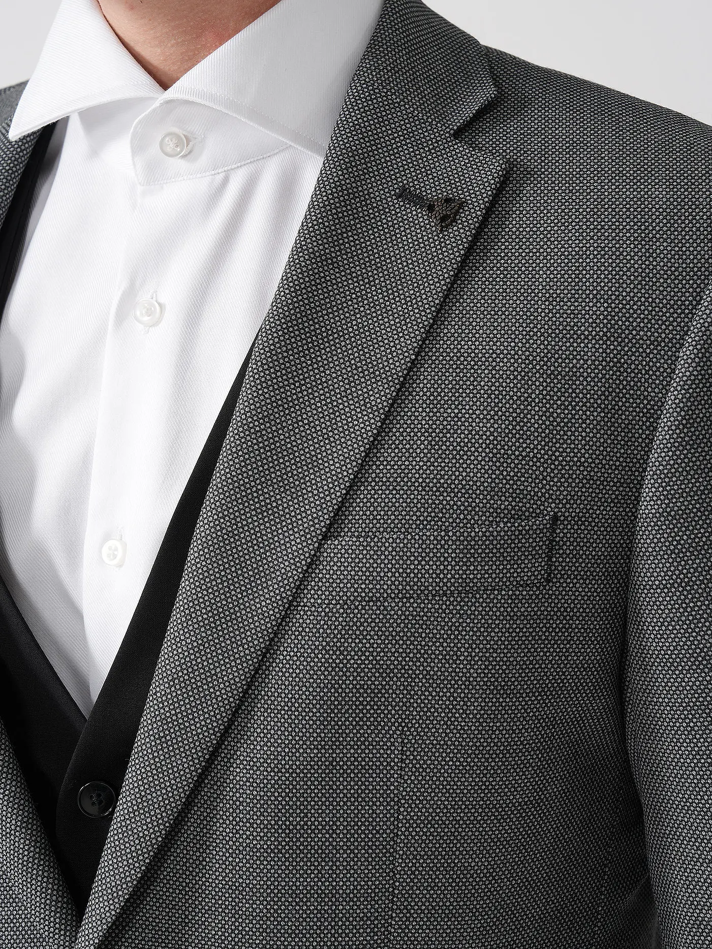 ROY ROBSON | Sakko Regular Fit PINPOINT | grau